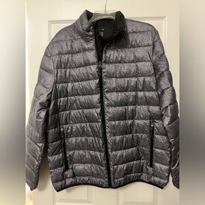 Mens Swiss Tech Puffer Coat L large New without tags Gray jacket